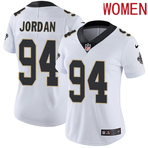 2019 Women New Orleans Saints #94 Jordan white Nike Vapor Untouchable Limited NFL Jersey->women nfl jersey->Women Jersey